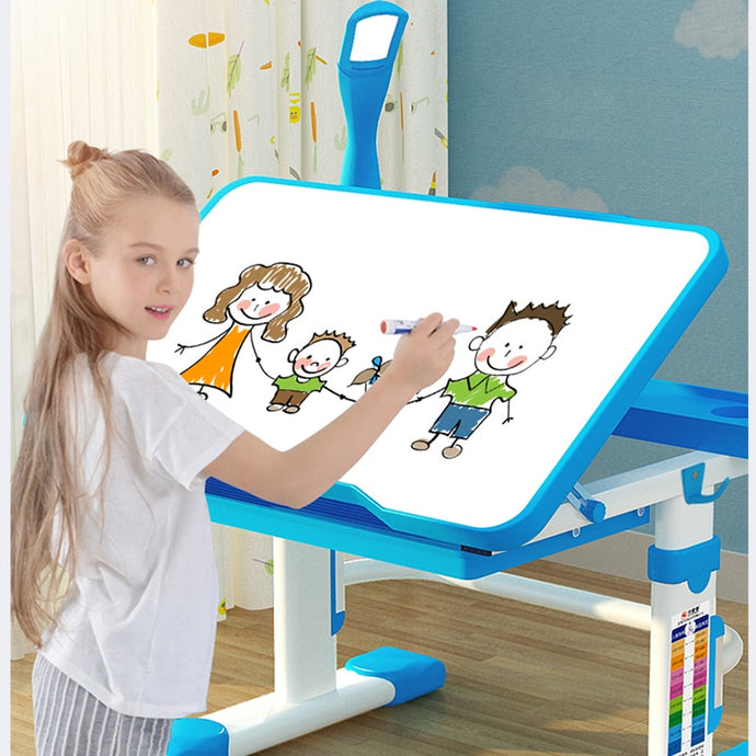 2019 Multifunctional Kid Study Table Children Homework Desk  Ergonomic Student Adjustable Desk And Chair Combination Desktop ang