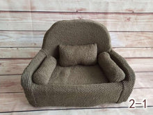 Load image into Gallery viewer, Newborn Photography Baby Sofa Mini Posing Baby Seats Newborn Full Moon Photo Props Soft Kids Chair Unisex Posing Sofa Baskets