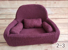 Load image into Gallery viewer, Newborn Photography Baby Sofa Mini Posing Baby Seats Newborn Full Moon Photo Props Soft Kids Chair Unisex Posing Sofa Baskets