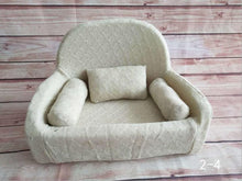 Load image into Gallery viewer, Newborn Photography Baby Sofa Mini Posing Baby Seats Newborn Full Moon Photo Props Soft Kids Chair Unisex Posing Sofa Baskets