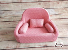 Load image into Gallery viewer, Newborn Photography Baby Sofa Mini Posing Baby Seats Newborn Full Moon Photo Props Soft Kids Chair Unisex Posing Sofa Baskets