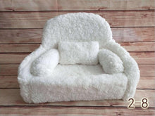 Load image into Gallery viewer, Newborn Photography Baby Sofa Mini Posing Baby Seats Newborn Full Moon Photo Props Soft Kids Chair Unisex Posing Sofa Baskets