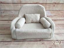Load image into Gallery viewer, Newborn Photography Baby Sofa Mini Posing Baby Seats Newborn Full Moon Photo Props Soft Kids Chair Unisex Posing Sofa Baskets