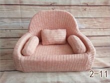 Load image into Gallery viewer, Newborn Photography Baby Sofa Mini Posing Baby Seats Newborn Full Moon Photo Props Soft Kids Chair Unisex Posing Sofa Baskets