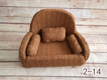 Load image into Gallery viewer, Newborn Photography Baby Sofa Mini Posing Baby Seats Newborn Full Moon Photo Props Soft Kids Chair Unisex Posing Sofa Baskets