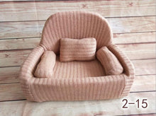 Load image into Gallery viewer, Newborn Photography Baby Sofa Mini Posing Baby Seats Newborn Full Moon Photo Props Soft Kids Chair Unisex Posing Sofa Baskets