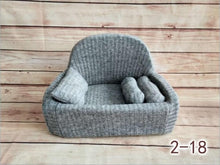 Load image into Gallery viewer, Newborn Photography Baby Sofa Mini Posing Baby Seats Newborn Full Moon Photo Props Soft Kids Chair Unisex Posing Sofa Baskets