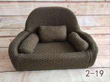 Load image into Gallery viewer, Newborn Photography Baby Sofa Mini Posing Baby Seats Newborn Full Moon Photo Props Soft Kids Chair Unisex Posing Sofa Baskets